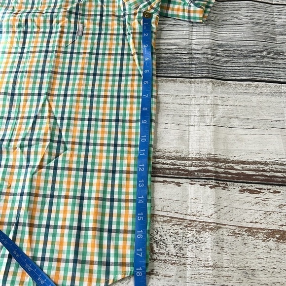 COLUMBIA Men's Rapid Rivers Il Short Sleeve Shirt Green/Blue/Orange Size XXL - Picture 7 of 13